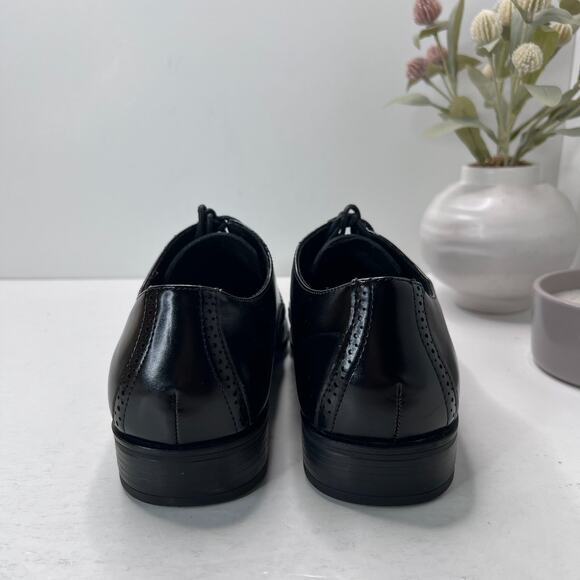 Stacy Adams Ardell Plain Toe Leather Oxford Dress Shoes Black Men's 11.5M - Picture 4 of 10